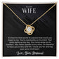 To My Wife - Pure Kind Heart - Love Knot Necklace