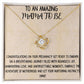 To Expecting Mother - Adventure of Motherhood - Love Knot Necklace